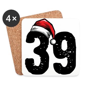 39 Number Christmas - Coasters (set of 4) - white - Front