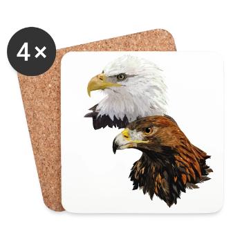 Eagles - Coasters (set of 4) - white - Front