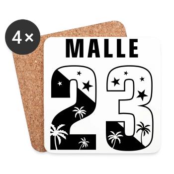 Malle 23 - Untersetzer (4er-Set) - Weiß - Vorne