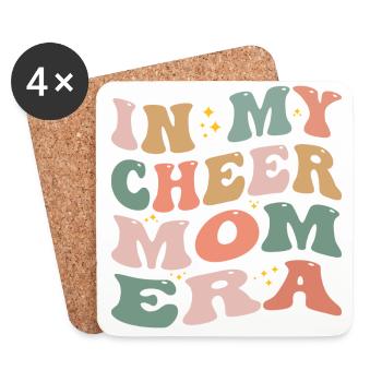 In meiner Cheer-Mom-Ära - Untersetzer (4er-Set) - Weiß - Vorne