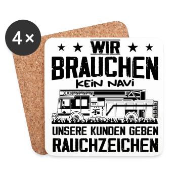 We don't need to give sat nav to our customers - Coasters (set of 4) - white - Front