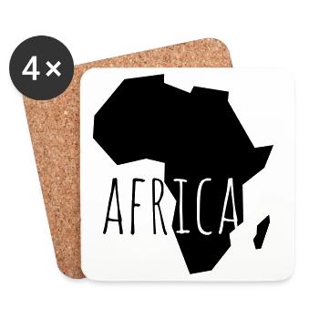 africa - Coasters (set of 4) - white - Front