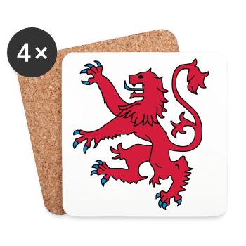 Scottish Lion - Coasters (set of 4) - white - Front