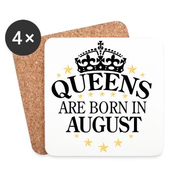 Queens août - Dessous de verre (lot de 4) - blanc - Devant