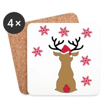 Moose - Coasters (set of 4) - white - Front