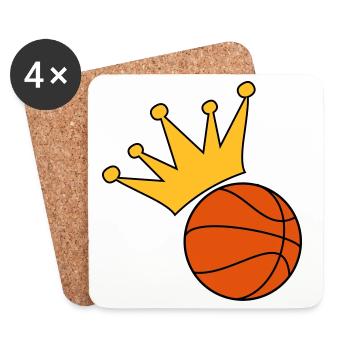 Basketball - Dessous de verre (lot de 4) - blanc - Devant