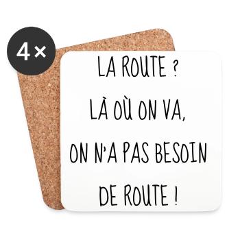 Cinéma / Citation / Série télé / Geek - Dessous de verre (lot de 4) - blanc - Devant
