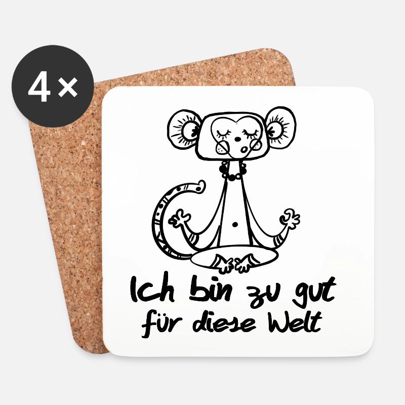 zu gut - Untersetzer (4er-Set) - Weiß