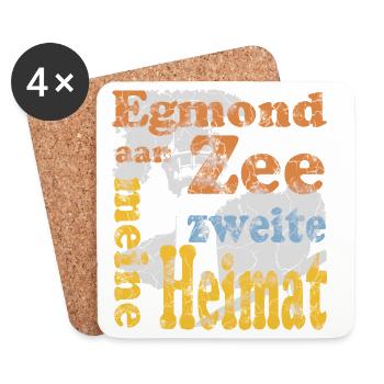 Egmond aan Zee - Untersetzer (4er-Set) - Weiß - Vorne