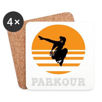 Parkour - Coasters (set of 4) - white - Front