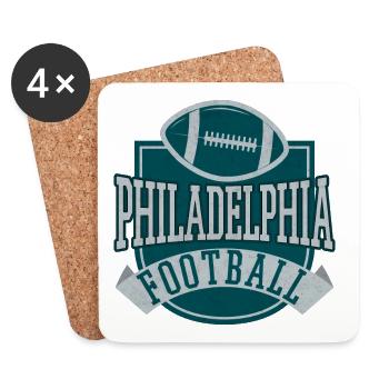 Philadelphia American Football - Coasters (set of 4) - white - Front