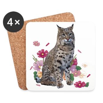 Luchs - Untersetzer (4er-Set) - Weiß - Vorne