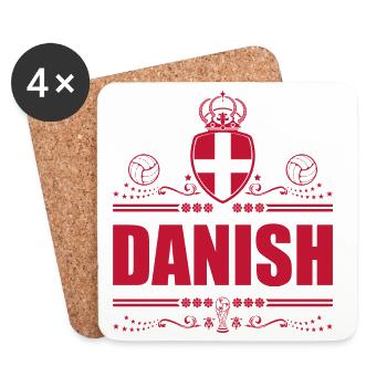 DANOIS - DANEMARK - Dessous de verre (lot de 4) - blanc - Devant