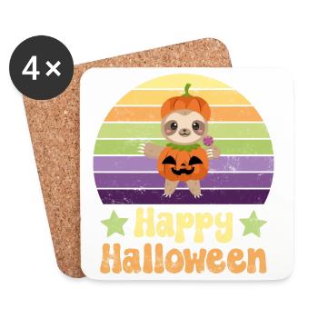 Halloween Sloth - Coasters (set of 4) - white - Front