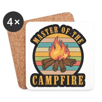 Master of the Campfire - Coasters (set of 4) - white - Front