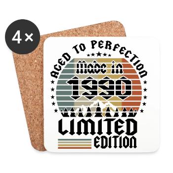 1990 Limited Edition - Coasters (set of 4) - white - Front