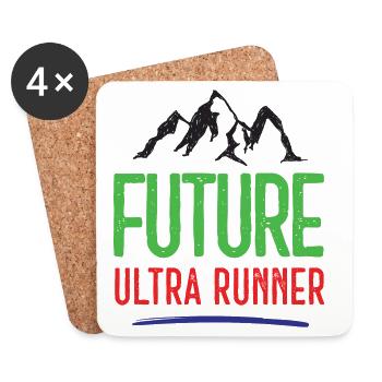 Futur Ultra Runner - Dessous de verre (lot de 4) - blanc - Devant