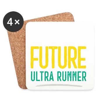 Futur Ultra Runner - Dessous de verre (lot de 4) - blanc - Devant