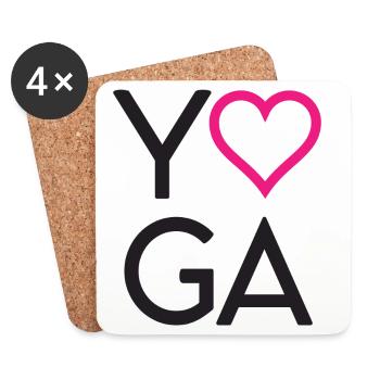 Joga - Untersetzer (4er-Set) - Weiß - Vorne