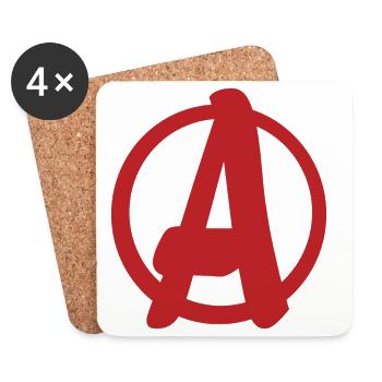 Cool simple Un logo - Dessous de verre (lot de 4) - blanc - Devant