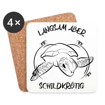 Schildkröten Schildkröte - Untersetzer (4er-Set) - Weiß - Vorne