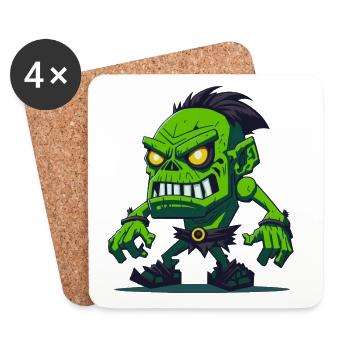 Totem of the Zombie - Coasters (set of 4) - white - Front