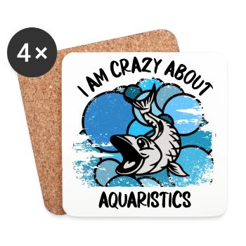 Aquarium Aquarists Fish Ornamental fish Aquaristics - Coasters (set of 4) - white - Front