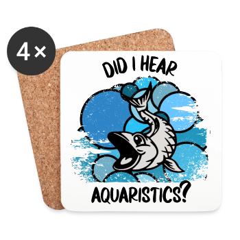 Aquarium Aquarists Fish Ornamental fish Aquaristics - Coasters (set of 4) - white - Front
