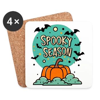 SpookySeason - Coasters (set of 4) - white - Front