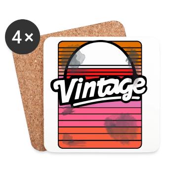 VINTAGE - Untersetzer (4er-Set) - Weiß - Vorne