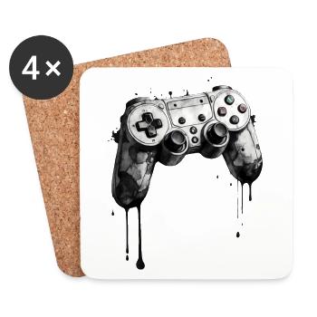 Controller Breakdown: Game Over - Untersetzer (4er-Set) - Weiß - Vorne