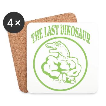 The last Dinosaurier - Untersetzer (4er-Set) - Weiß - Vorne