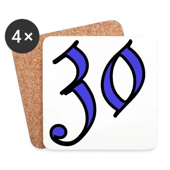 30. 30 YEARS. 30th ANNIVERSARY. 30 YEARS ANNIVERSARY. - Coasters (set of 4) - white - Front
