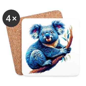 Koala - Coasters (set of 4) - white - Front