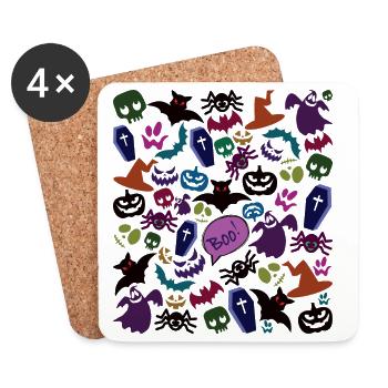 Halloween Confusion - Coasters (set of 4) - white - Front