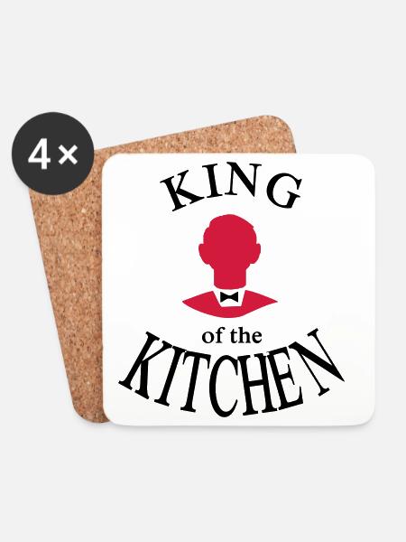 Chef's apron - Coasters (set of 4) - white