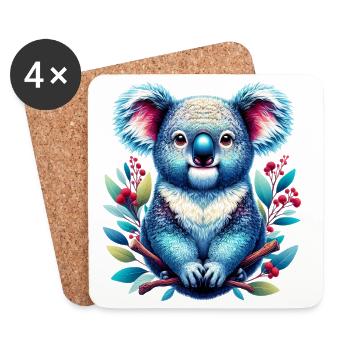 Koala - Untersetzer (4er-Set) - Weiß - Vorne
