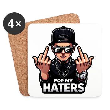 Cool Gangsters - Dessous de verre (lot de 4) - blanc - Devant