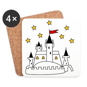 anniversary. Anniversary Decade. humor. funny - Coasters (set of 4) - white - Front