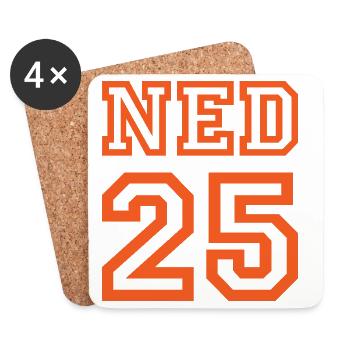 NETHERLANDS Niederlande - Coasters (set of 4) - white - Front