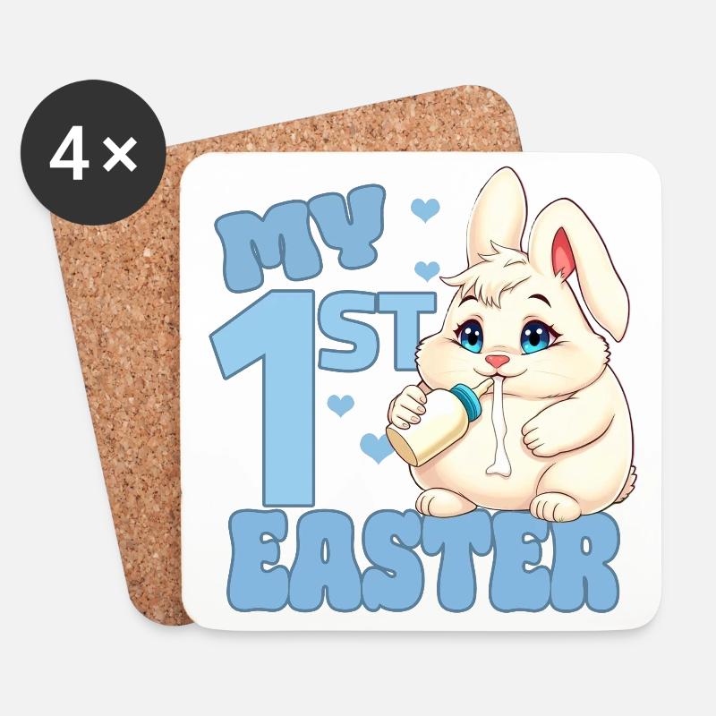 Mein Erstes Osterfest - Untersetzer (4er-Set) - Weiß