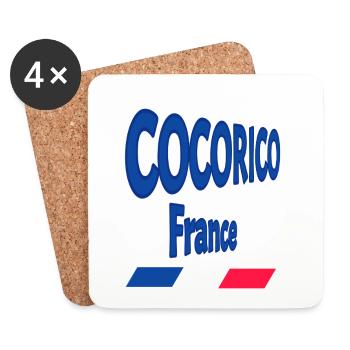 cocorico france - Dessous de verre (lot de 4) - blanc - Devant