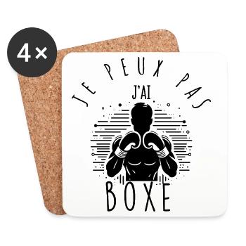 I can't, I boxed. - Coasters (set of 4) - white - Front