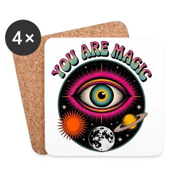 You Are Magic - Coasters (set of 4) - white - Front