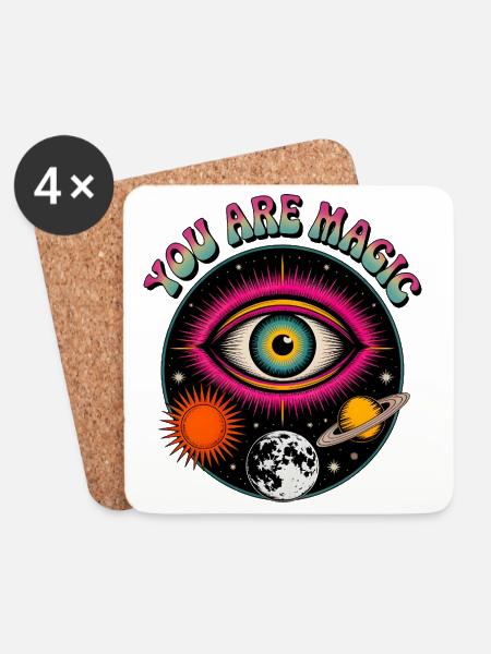You Are Magic - Coasters (set of 4) - white