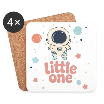Cute Little Astronaut Baby Design - Coasters (set of 4) - white - Front