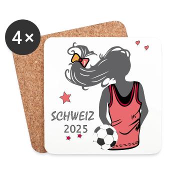 Girl power football event - Coasters (set of 4) - white - Front