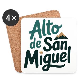 Alto de San Miguel Radtour Kunst - Untersetzer (4er-Set) - Weiß - Vorne