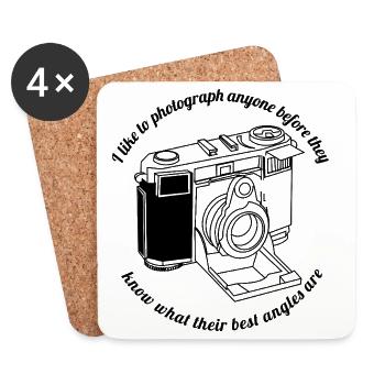 Conception de photos - Dessous de verre (lot de 4) - blanc - Devant