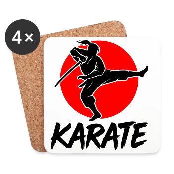 Samurai - Untersetzer (4er-Set) - Weiß - Vorne